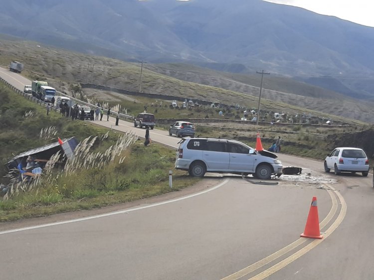 Un accidente en la ruta Tarija – Potosí  dejo varios heridos