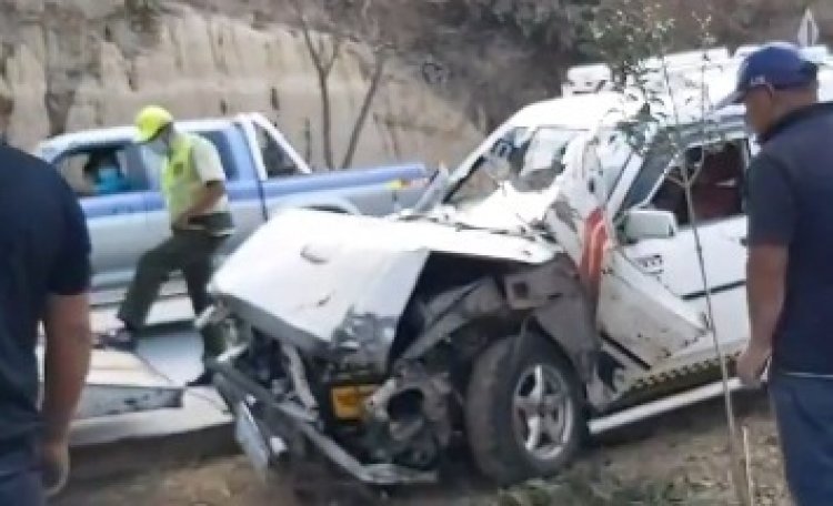 Un taxi del radio móvil Moto Méndez sufrió un accidente de tránsito