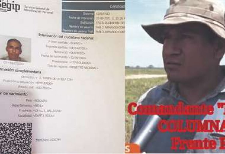 Liberan al ‘Comandante Dulfredo’, acusado de violentas tomas de tierras en Santa Cruz