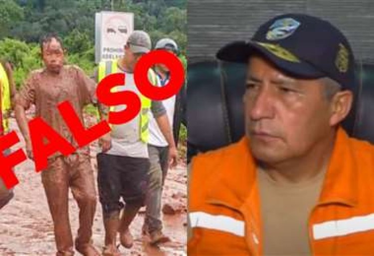 Ministro de Defensa asegura que la fotografía del hombre rescatado del lodo no corresponde a Entre Ríos