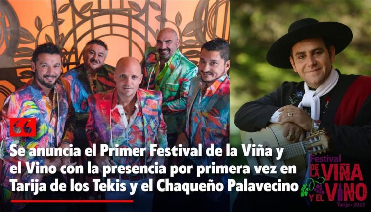 El Chaqueño Palavecino y los Tekis estarán en el festival de la Viña y Vino