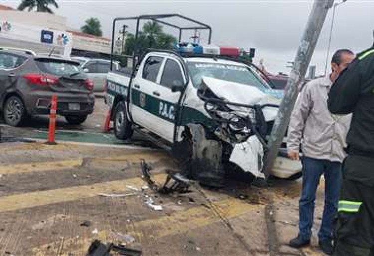 Santa Cruz: Policía que provocó accidente en la avenida Alemana estaba ebrio y no portaba licencia