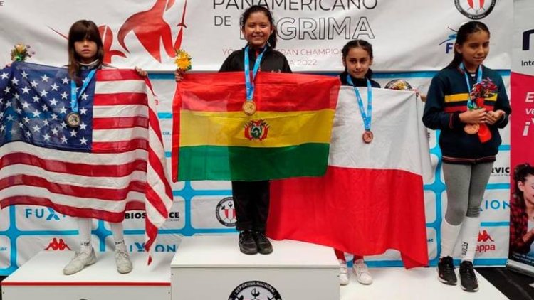 Cuatro niños y cuatro adultos cosechan 10 medallas para Bolivia en el Panamericano de Esgrima